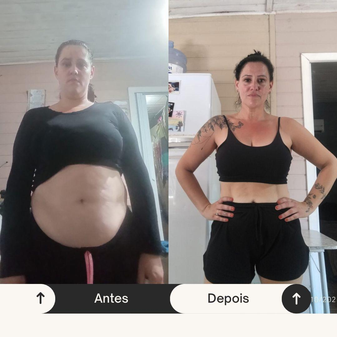 Antes e depois de aluna Ritbox 1