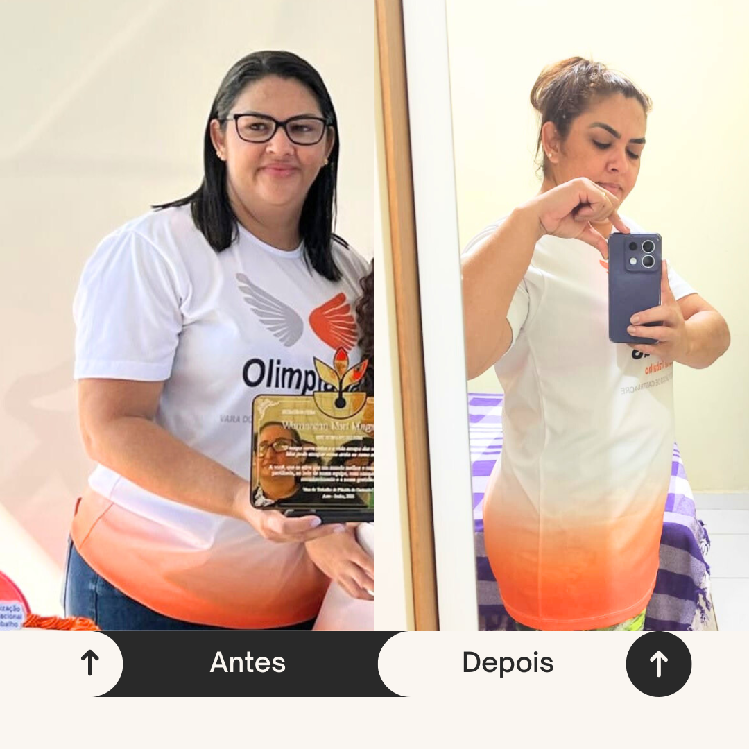 Antes e depois de aluna Ritbox 2