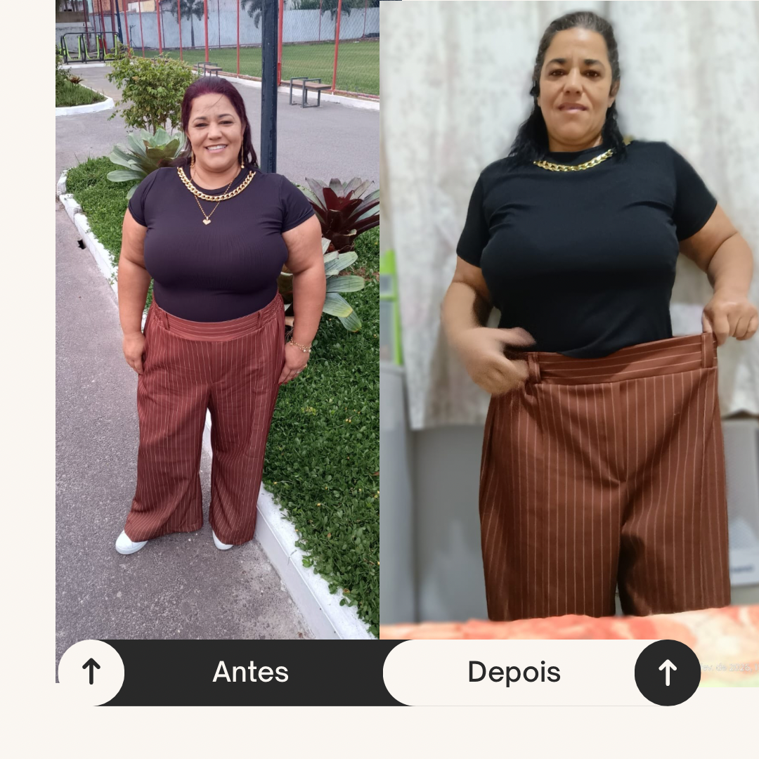 Antes e depois de aluna Ritbox 4
