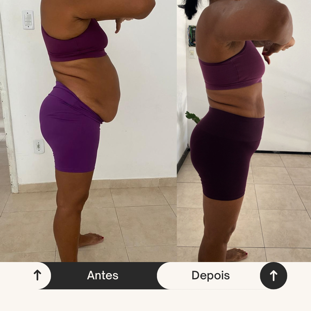 Antes e depois de aluna Ritbox 6